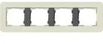 Gira E3 Abdeckrahmen 4-fach, Sand Soft-Touch / Anthrazit