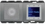 Berker Radio Touch UP DAB+, Bluetooth mit Lautsprecher K.5 (Edelstahl)