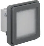 Berker W.1 - LED-Signallicht-Einsatz, blaue Beleuchtung (grau matt)