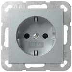 GiraSCHUKO-Steckdose 16 A 250 V~ mit Shutter (alu)