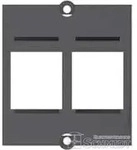 BachmannCustom Modul 2 x Keystone mit Metallhalterung (schwarz)
