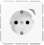 JUNG HOME SCHUKO&reg; Steckdose, Safety+, alpinwei&szlig;