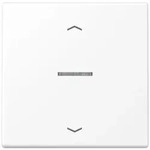 JUNG HOME Taster 1fach, mit Pfeilsymbolen, Duroplast lackiert, Serie LS, schneewei&szlig;