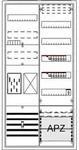 Striebel & John BA27CBW - Komplettschrank, 1 Z&auml;hlerplatz, 1 Verteilerfeld, APZ,