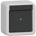 Gira IP 44 Wippschalter 10 AX 250 V~, Kreuzschalter (grau)