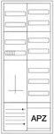 Eaton Z&auml;hler-Komplettschrank ZSD-ZV-1400/APZ, 1 Z&auml;hlerplatz 3-Punkt, 1x