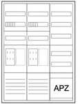 Eaton Z&auml;hler-Komplettschrank ZSD-ZZV-1100-BKE-I/APZ, 2 Z&auml;hlerpl&auml;tze eHz, 1x