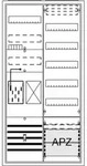 Striebel & John BA27MB - Komplettschrank, 1 Z&auml;hlerplatz eHz, 1 Verteilerfeld, APZ