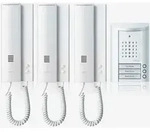 Entravox Komplettset f&uuml;r 3 Wohneinheiten, T&uuml;rstation wei&szlig;