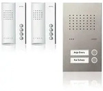 Acero pur Audio-Set mit Freisprechstellef&uuml;r 2 Wohneinheiten, T&uuml;rstation edelstahl