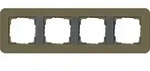 Gira E3 Abdeckrahmen 4-fach, Umbra Soft-Touch / Anthrazit