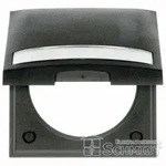 Abdeckrahmen Integro FLOW, 1-fach mit Klappdeckel u. Beschriftungsfeld...