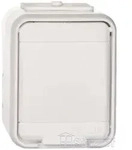 ELSO Aqua Top, Steckdose 1-fach, Steckklemme, IP44, reinwei&szlig;