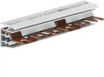 Hager KDN 363 M, Phasenschiene 3polig, 6 Platzeinheiten, 10mm2