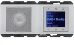 Berker Radio Touch UP DAB+ mit Lautsprecher K.5 (Alumnium)