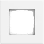 GIRA Abdeckrahmen 1-fach - Esprit (Aluminium reinwei&szlig; seidenmatt/lackiert)