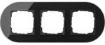 Gira Studio Abdeckrahmen 3-fach (Glas schwarz)