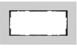 GIRA Abdeckrahmen Esprit , ohne Mittelsteg, 2-fach (Aluminium grau matt/...