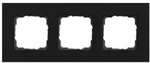 GIRA Abdeckrahmen 3-fach - Esprit (Aluminium schwarz matt/lackiert)