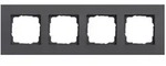 GIRA Abdeckrahmen 4-fach - Esprit (Aluminium anthrazit/lackiert)