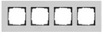 GIRA Abdeckrahmen 4-fach - Esprit (Aluminium grau matt/lackiert)