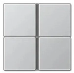 Tastensatz 4fach, komplett (Aluminium)