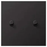 JungAbdeckung mit 2 Kipphebeln Kegel (Dark)