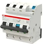 ABB FlexLine&reg; FI/LS-Schalter DSX203NC, 6kA, 3P+N, Typ A, C6A, 30mA, 4polig