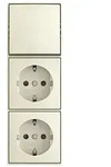 Busch-Jaeger balance&reg; Kombination Wippschalter mit 2 SCHUKO&reg; Steckdosen...