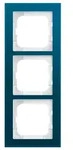 Busch-Axcent Pur Abdeckrahmen 3-fach, Glas Ozean