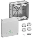 Spelsberg Abox 160-162, 182 x 182 x 90 mm, IP 66, grau, mit Schraubklemme, 5-polig,