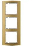 Abdeckrahmen B.3, 3-fach (gold/polarwei&szlig;)