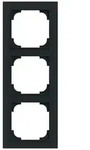 Busch-Jaeger Abdeckrahmen 3-fach, Busch-art linear&reg; (schwarz matt)