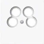 Busch-Jaeger Zentralscheibe TV/Radio/2x SAT 4-fach, Busch-art linear&reg;...