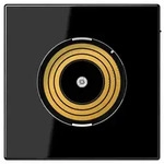 Jung Abdeckung Plug & Light (schwarz)
