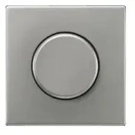 Jung Abdeckung f&uuml;r Drehdimmer (Edelstahl)