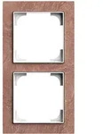 Busch-Jaeger Abdeckrahmen 2-fach, Busch-art linear&reg; (Schiefer Terra Rosso)