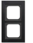 Abdeckrahmen Busch-axcent, 2-fach (schwarz matt)