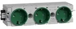 tehalit Steckdose 3-fach Wago Steck-/Klemmtechnik halogenfrei C-Profil,...
