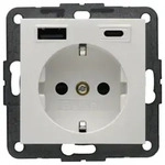 Berker S.1 SCHUKO-Steckdosemit USB Typ A und USB Typ C, 20W PD (wei&szlig;,...