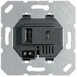 Jung USB-Ladeger&auml;t Typ A + Typ C, 3000mA, schwarz