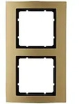 Abdeckrahmen B.3, 2-fach (gold/anthrazit)