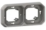 Legrand Plexo New Feuchtraum-Unterputz 2-fach Tragring, grau