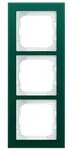 Busch-Axcent Pur Abdeckrahmen 3-fach, Glas Avocado