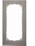 M-Pure Decor-Rahmen, 2fach ohne Mittelsteg(Edelstahl/aluminium)