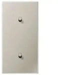 Jung Abdeckung mit 2x1 Kipphebel senkrecht Kegel (Edelstahl)