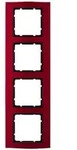Abdeckrahmen B.3, 4-fach (rot/anthrazit)
