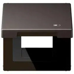 Jung Klappdeckel inkl. Zentralplatte, Symbol Charger, Serie LS (dark)