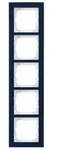 Busch-Axcent Pur Abdeckrahmen 5-fach, Glas Purpur