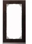 M-Pure Decor-Rahmen, 2fach ohne Mittelsteg (Wenge/aluminium)